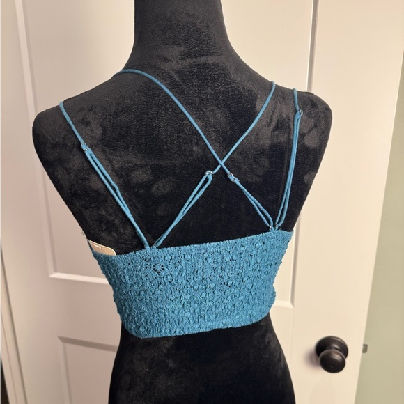 Free people fp one Adella Bralette in blue crochet lace night swim - Picture 5 of 6